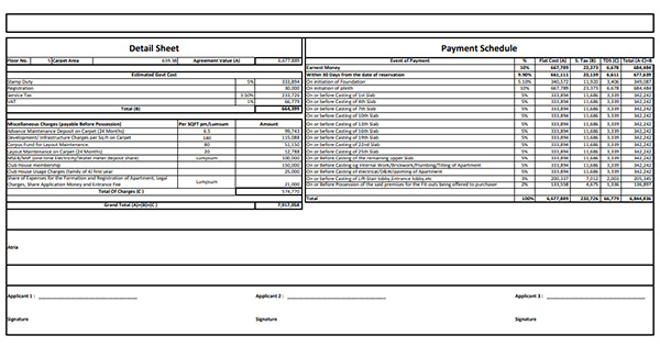 Runwal Marine Lines Mumbai Costing Plan